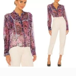 Loveshackfancy Beatrix blouse Small